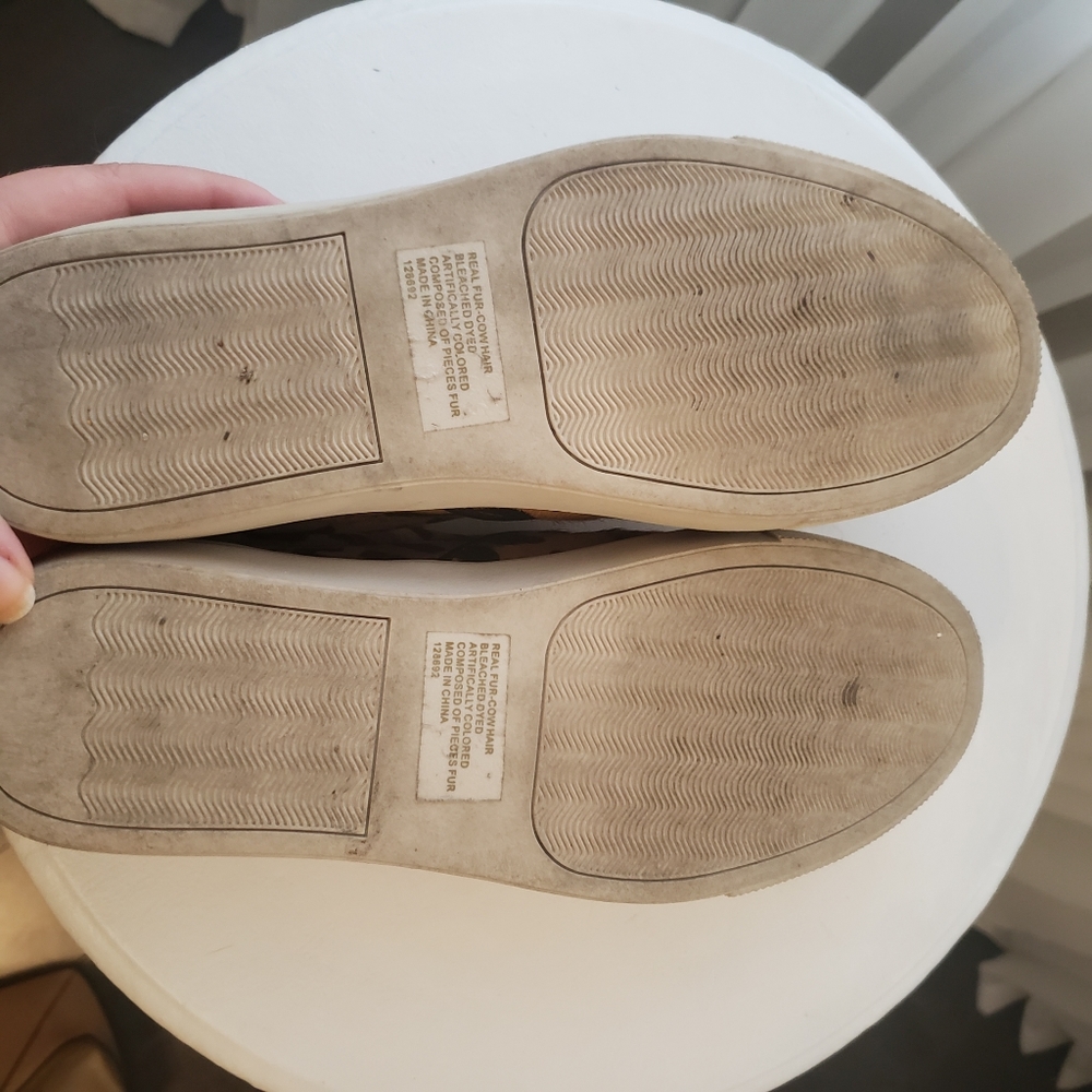 Steve Madden cow hide Leopard print flat shoes, sz 38.5 - Picture 7 of 7